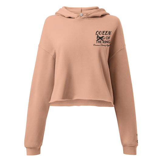 Queen Of The Ring Cropped Hoodie